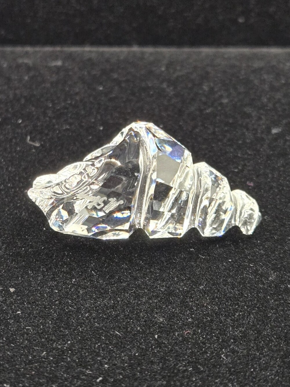 Swarovski Signed Conch Shell Figurine With Box